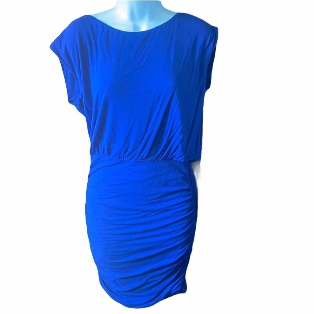 XXI Rauched  Mini Dress size S Royal Blue